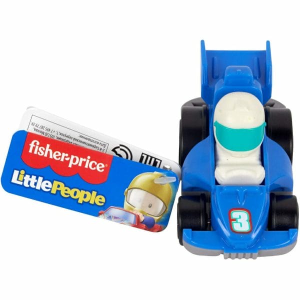 little people wheelies vehicle – blue grand prix race car (3)