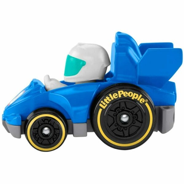 little people wheelies vehicle – blue grand prix race car (4)