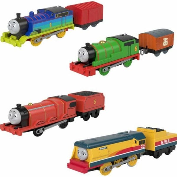 thomas & friends thomas, percy, james & rebecca train engine set