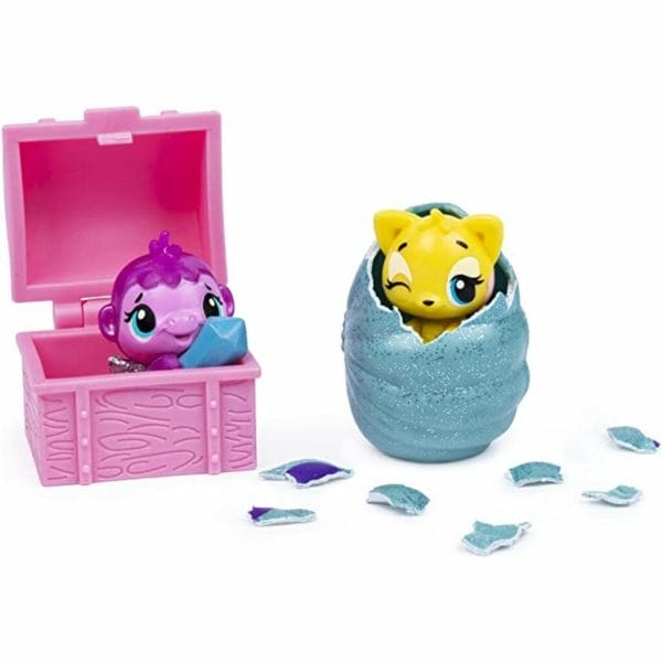 hatchimals colleggtibles, coral castle fold open playset with exclusive mermal character 6