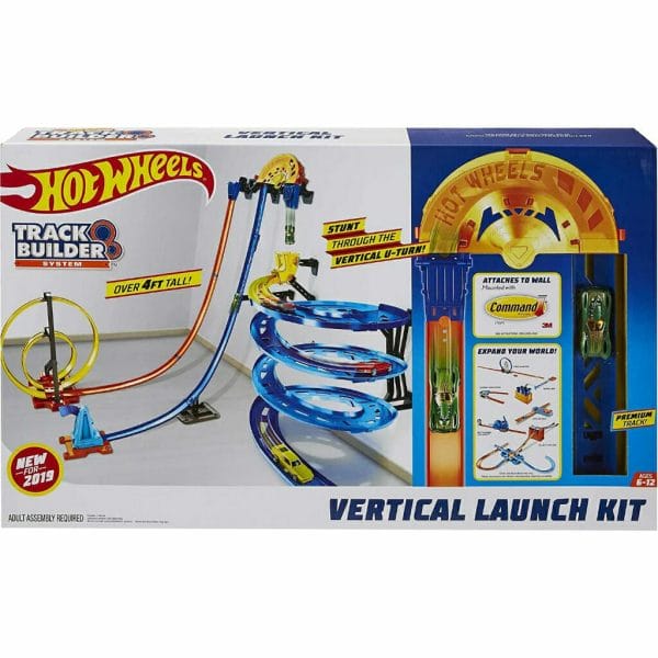 hot wheels track builder vertical launch set 50 inches high (7)