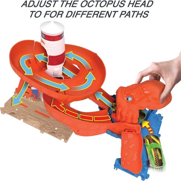 hot wheels track set city octopus invasion attack playset3