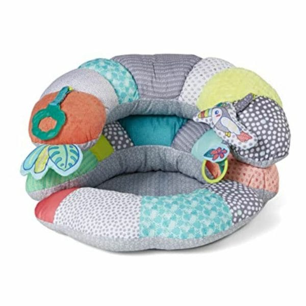 infantino 2 in 1 tummy time & seated support pillow 1