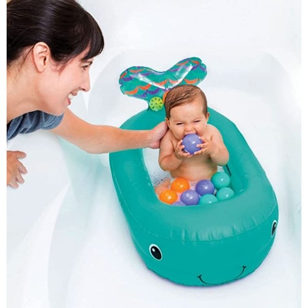 infantino whale bubble inflatable bath 2