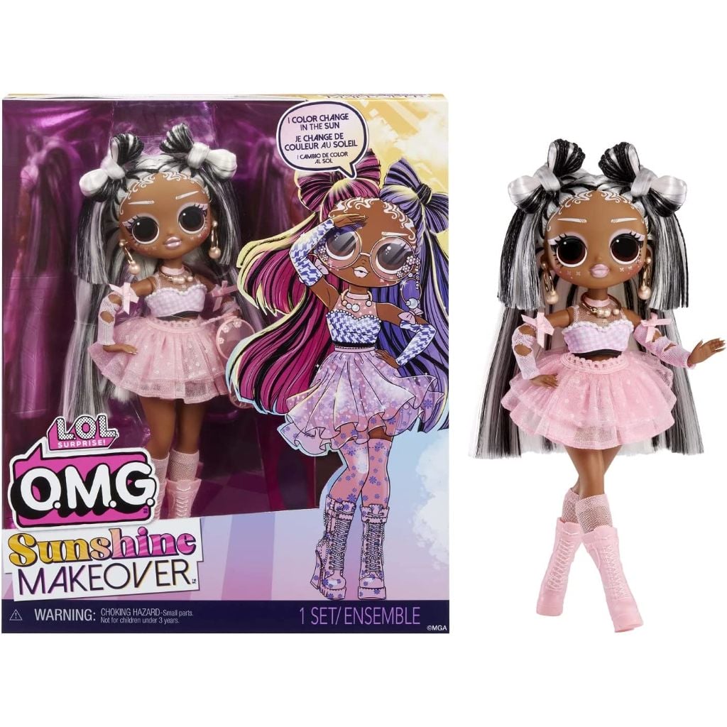 lol surprise omg sunshine color change switches fashion doll with color changing hair and fashions and multiple surprises and fabulous accessories