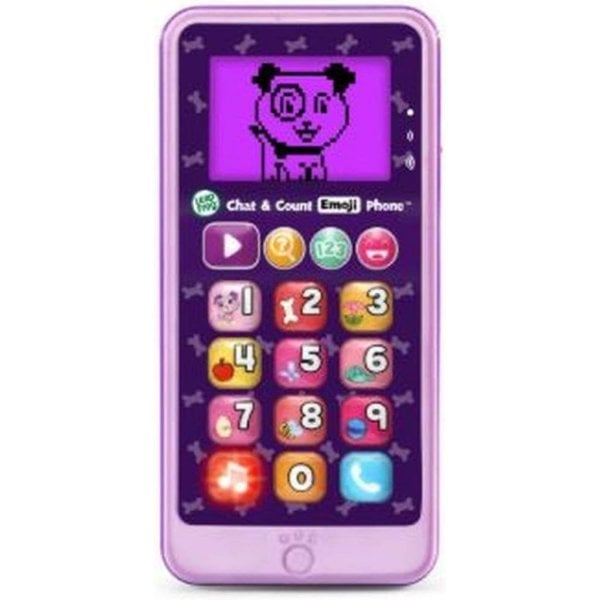 leapfrog chat and count emoji phone, purple