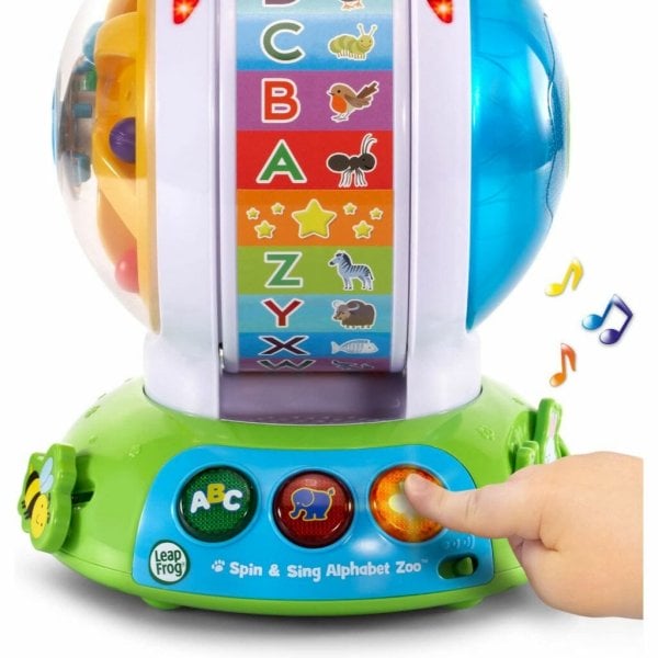 leapfrog spin and sing alphabet zoo, interactive teaching toy, green (1)