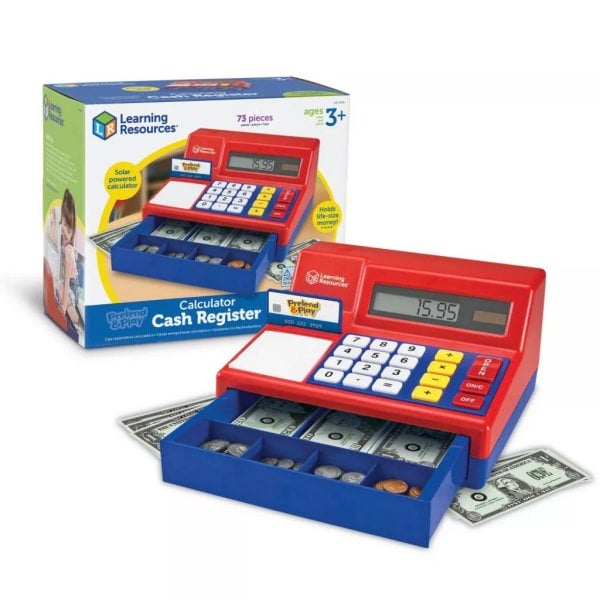 learning resources pretend & play calculator cash register