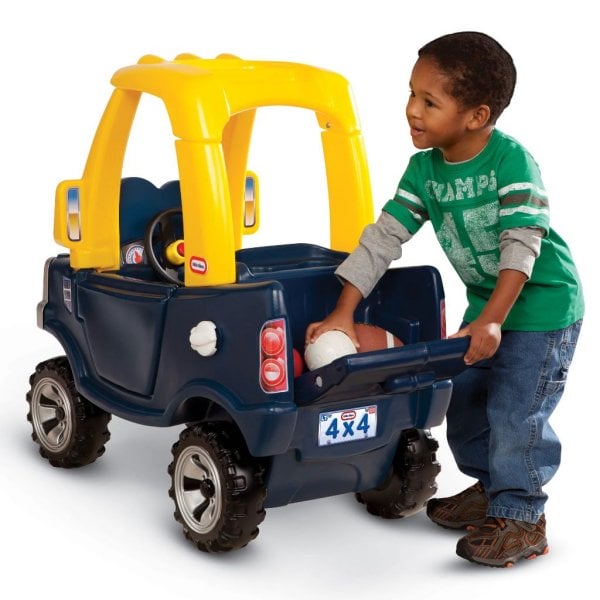 little tikes cozy truck ride on with removable floorboard3