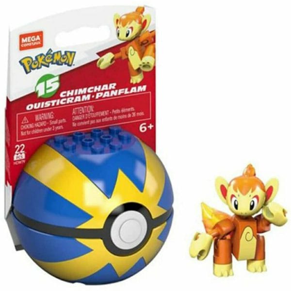 mega pokemon chimchar building set with 20 bricks and special pieces (3)