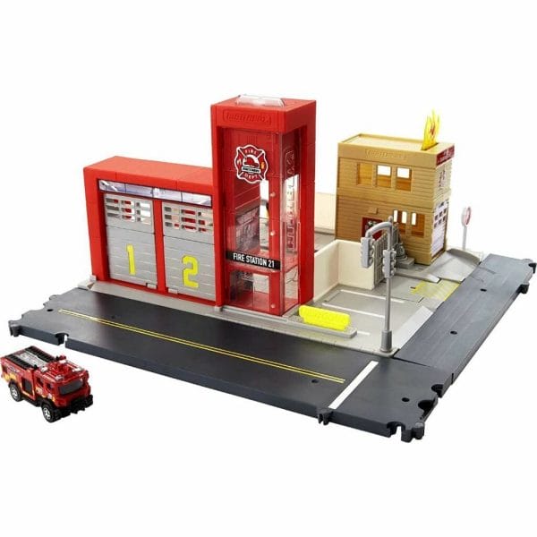 matchbox action drivers fire station