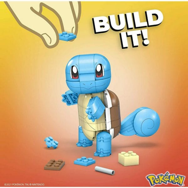 mega construx pokemon build & show squirtle building set with 199 bricks and special pieces (4)