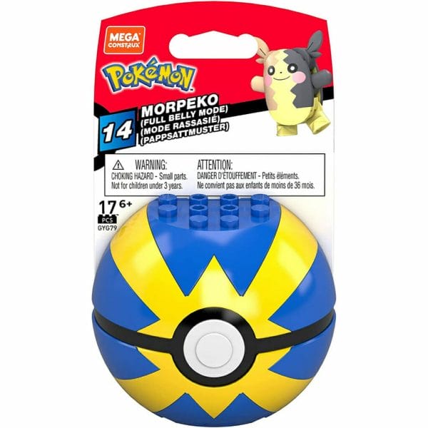 mega construx pokemon morpeko poke ball building set1