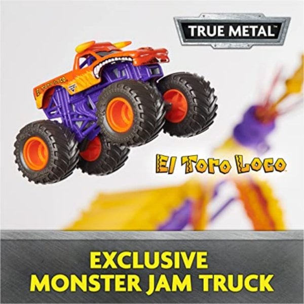 monster jam el toro loco big air challenge playset with exclusive monster truck3