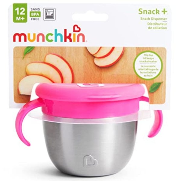 munchkin stainless steel snack catcher with lid 6