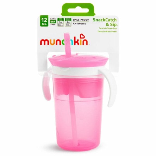 snackcatch & sip™ 2 in 1 snack catcher & spill proof cup 5