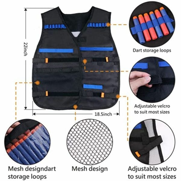 tactical vest kit 2 pack for nerf guns n strike elite 3