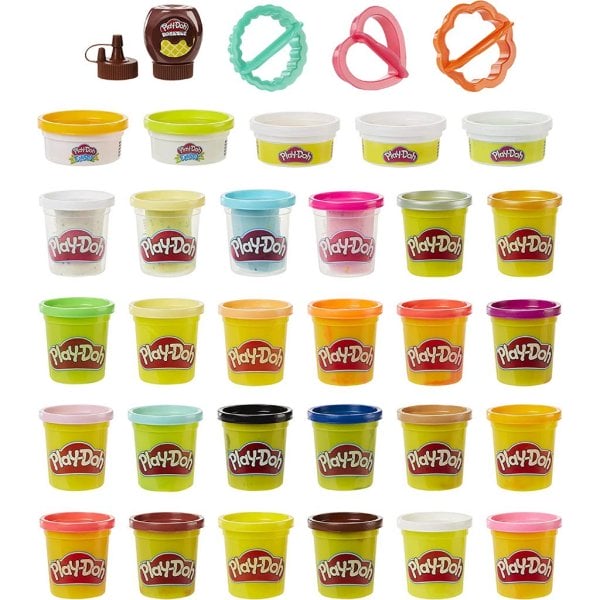 play doh kitchen creations cook 'n colors refill variety pack confetti