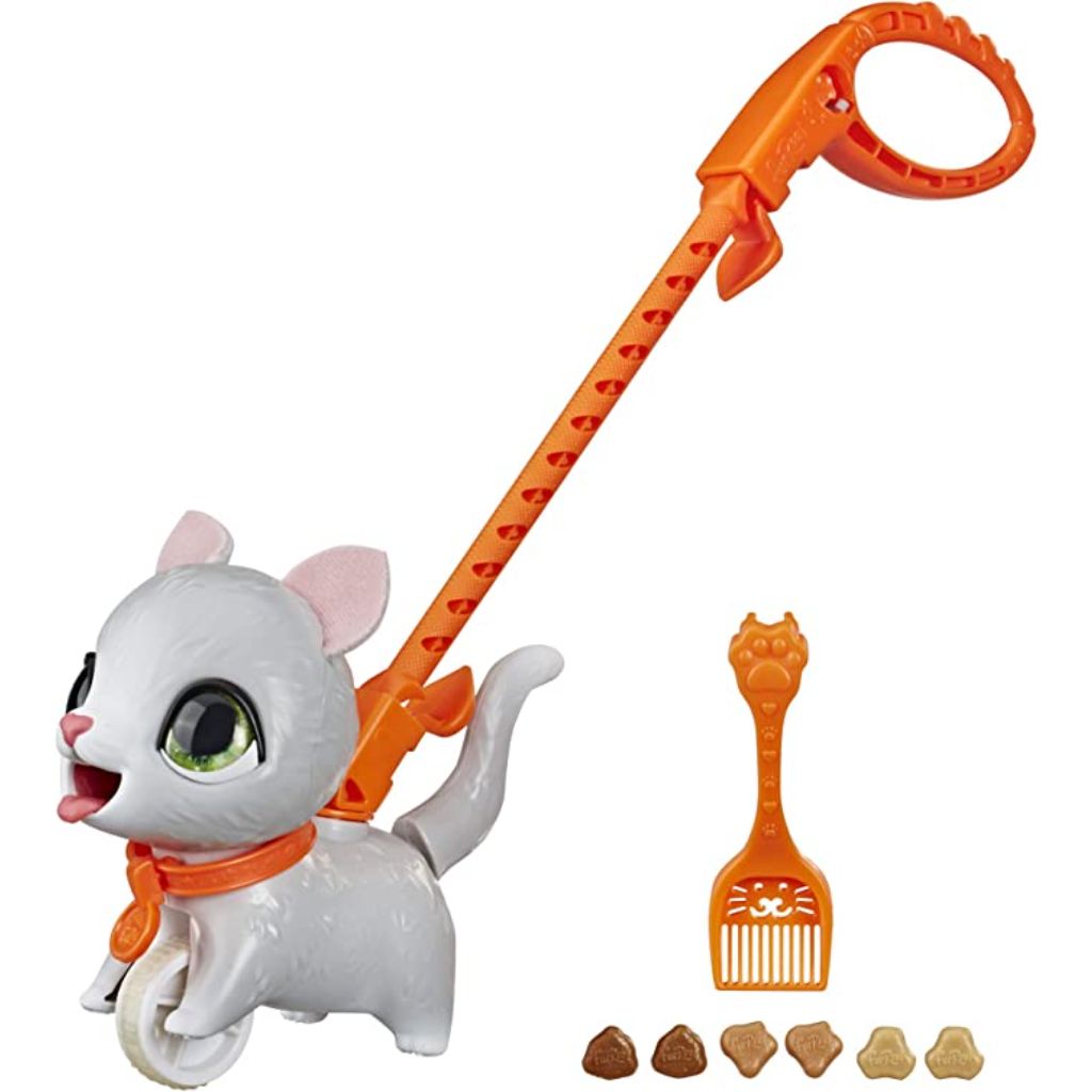 furreal friends poopalots lil’ wags interactive pet toy, connectible leash system (3)