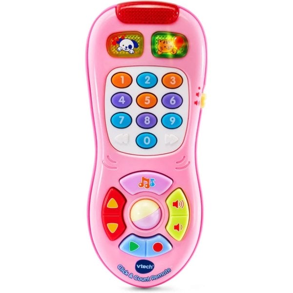 vtech click and count remote, pink