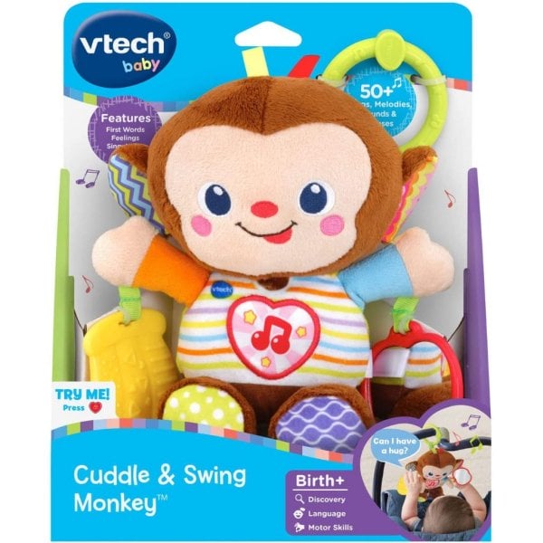 vtech cuddle and swing monkey, multicolor6