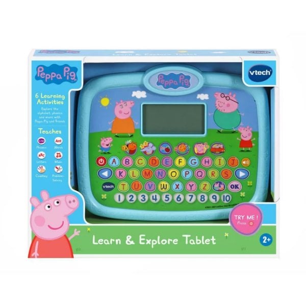 vtech peppa pig learn and explore tablet alphabet