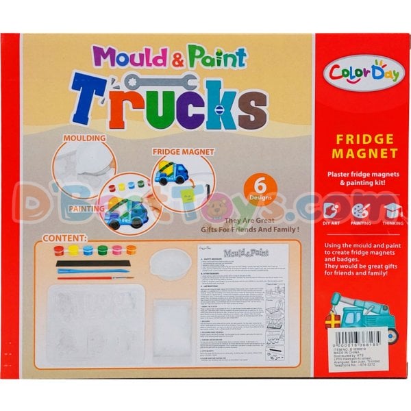 mould and paint trucks fridge magnet3