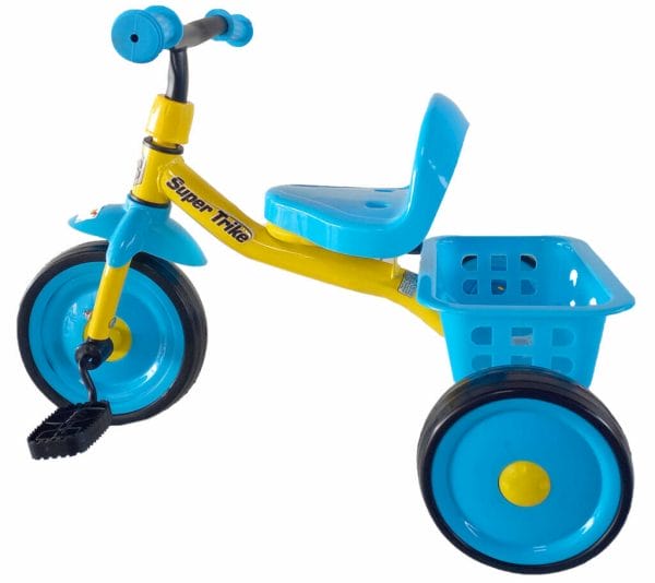 wonder baby super trike tricycle yellow and blue1