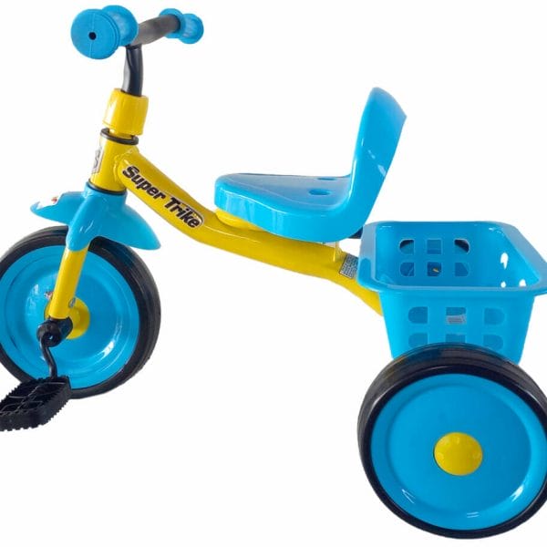 wonder baby super trike tricycle yellow and blue1