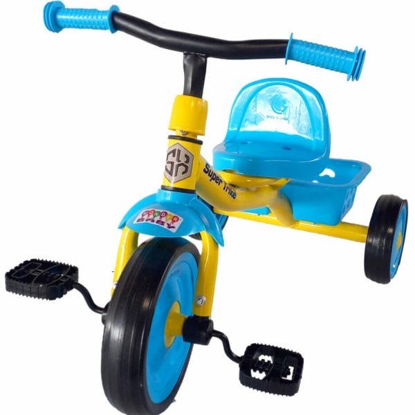 wonder baby super trike tricycle yellow and blue2