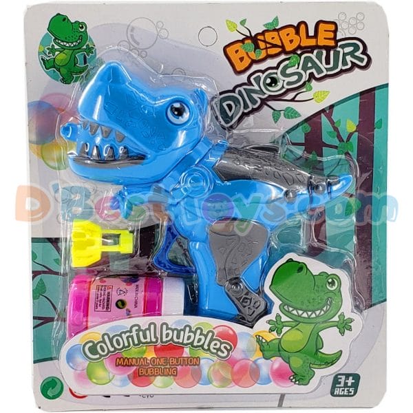 dinosaur bubble gun blue