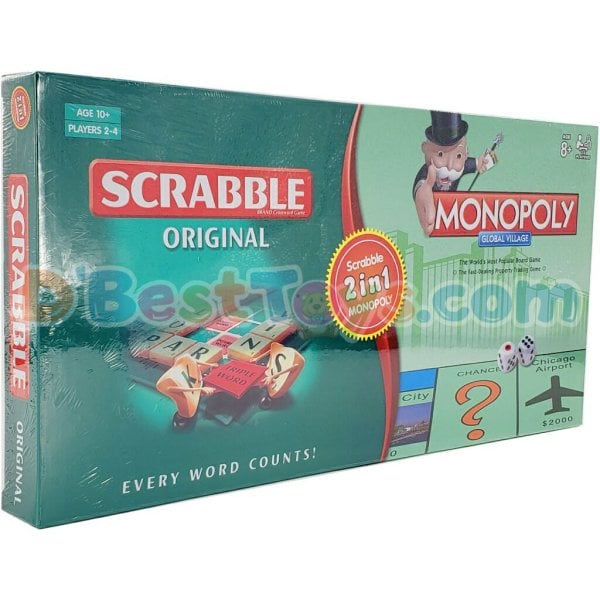 2 in 1 scrabble and monopoly2