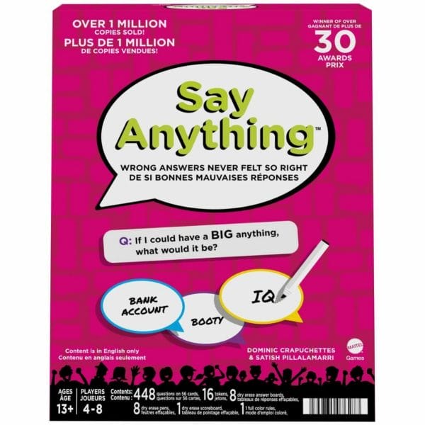 say anything board game for teens, adults & families, 13 year olds & up 1