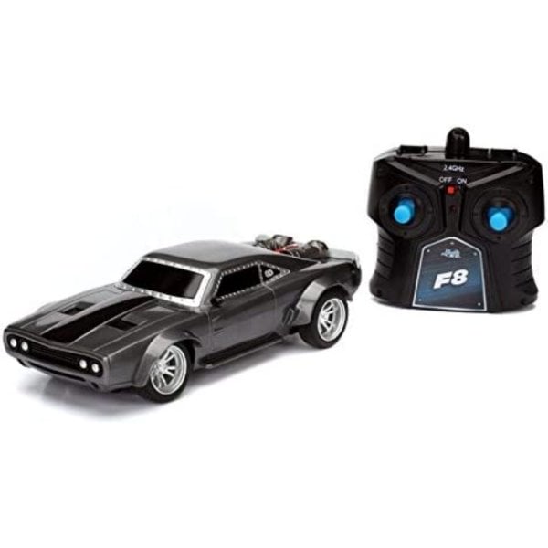 jada toys fast & furious 8 7 5 rc ice charger vehicles, grey