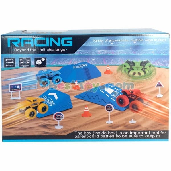 racing beyond the limit challenge inertial monster truck track set (vehicle colors may vary) (1)