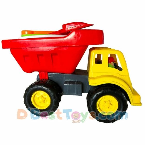 sand beach set toys truck with tools and mini lego figures (2)