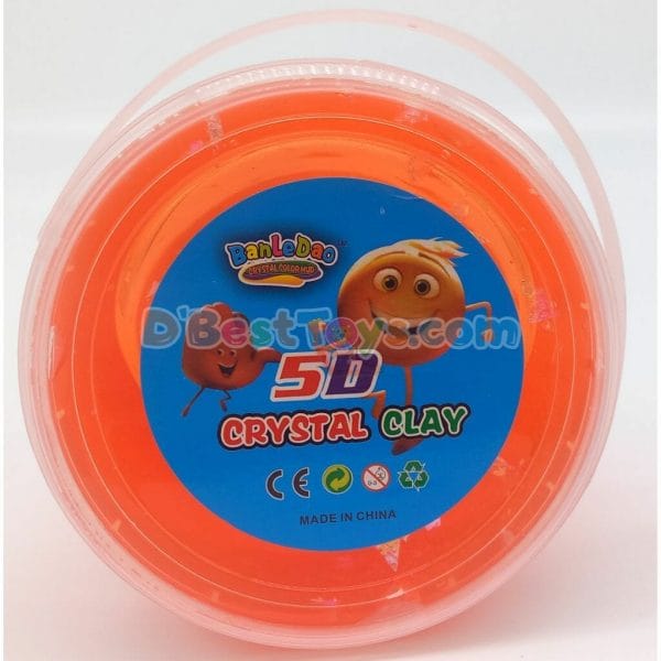 5d crystal clay tub large orange