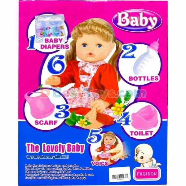 baby lovely doll with hair and accessories5