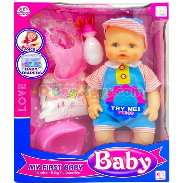baby lovely doll with no hair and accessories3
