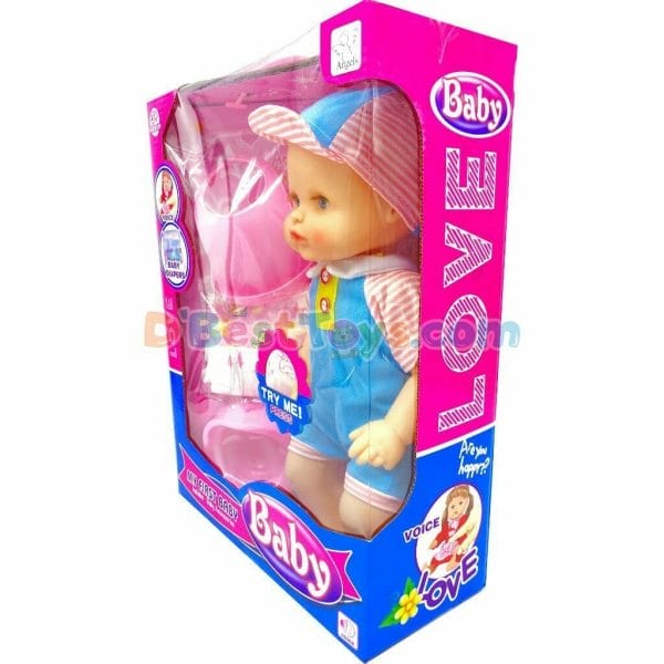 baby lovely doll with no hair and accessories4