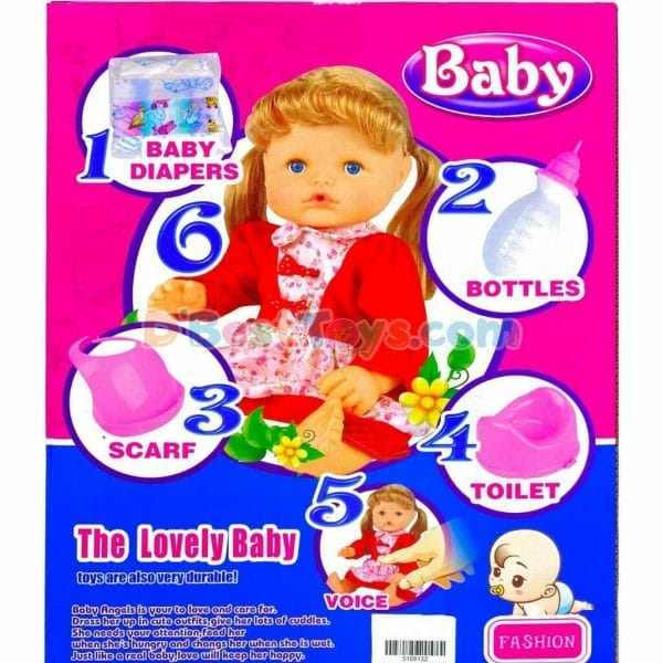 baby lovely doll with no hair and accessories5