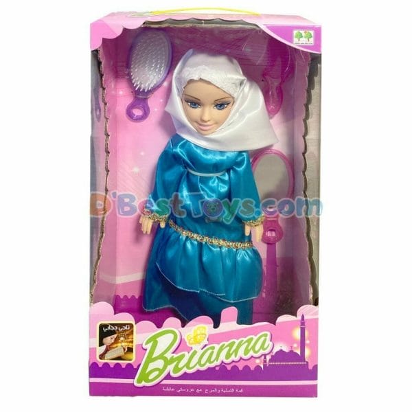 brianna large fashion doll white head cover with blue garment1