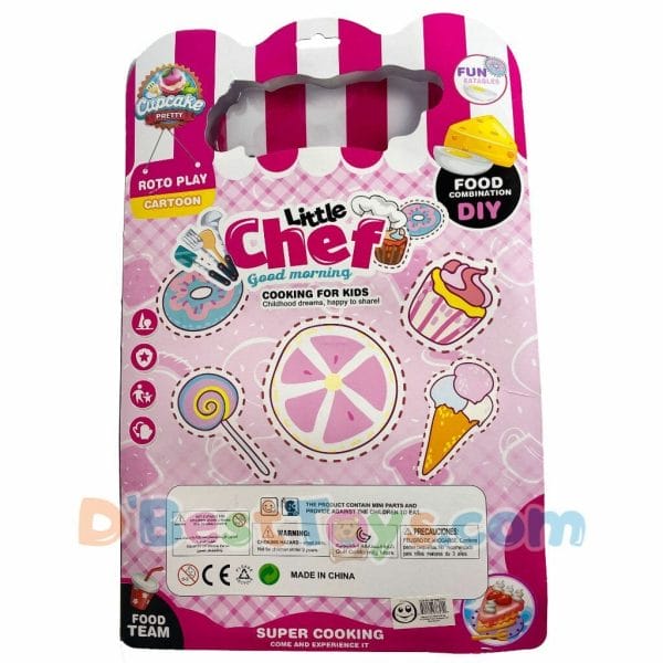 little chef good morning cooking playset (pink) (2)