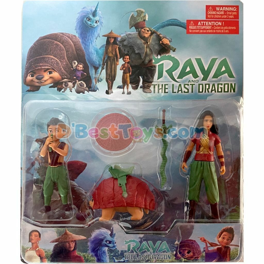 raya and the last dragon play set (5 pcs)