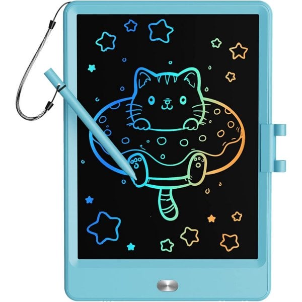 lcd writing tablet doodle board, 8 5in colorful drawing tablet writing pad