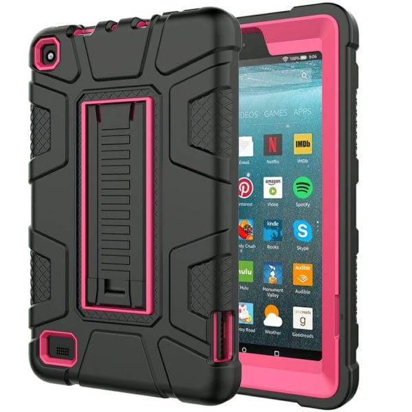 fire hd 7″ tablet case – black and pink1