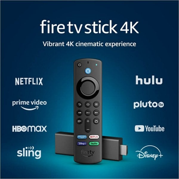 fire tv stick 4k streaming device with latest alexa voice remote (includes tv controls), dolby vision2