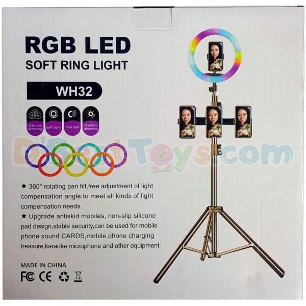 rgb led soft ring light 13 wh32 3