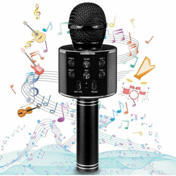 ranphykx bluetooth karaoke wireless microphone for kids (red) (3)