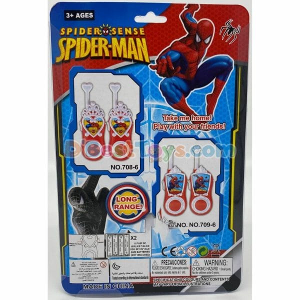 walkie talkies (2pcs) spider man heart3